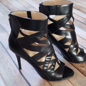 Black Cutout Bootie - Nine West Delfina